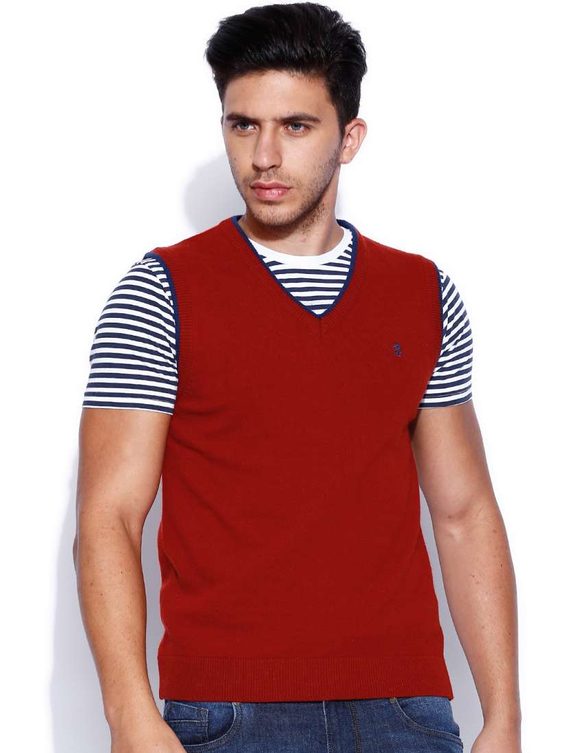 Buy IZOD Red Woollen Sweater Sweaters for Men 523049 Myntra
