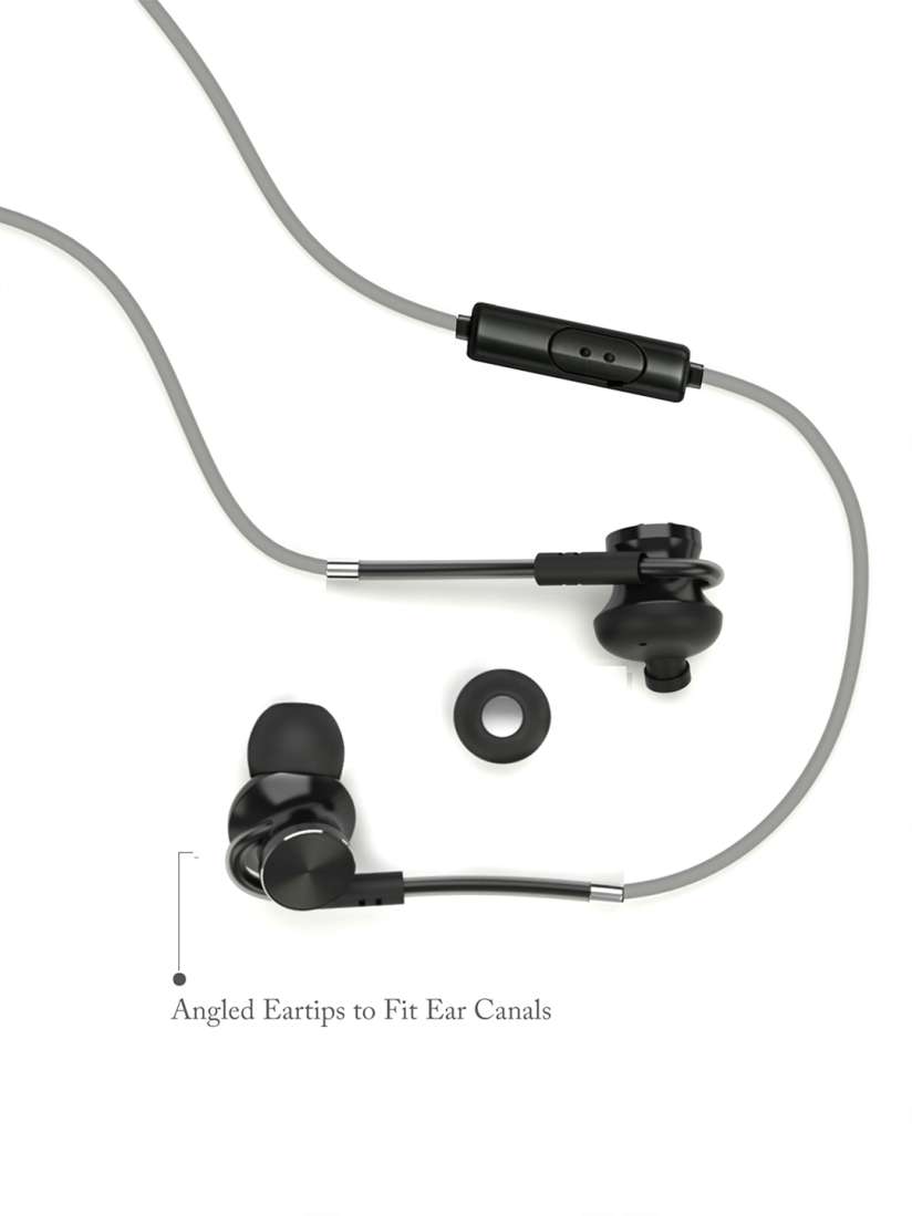 Buy Boult Unisex Black Grey Audio Loupe Wired Earphones with Mic Headphones for Unisex 5269062 Myntra