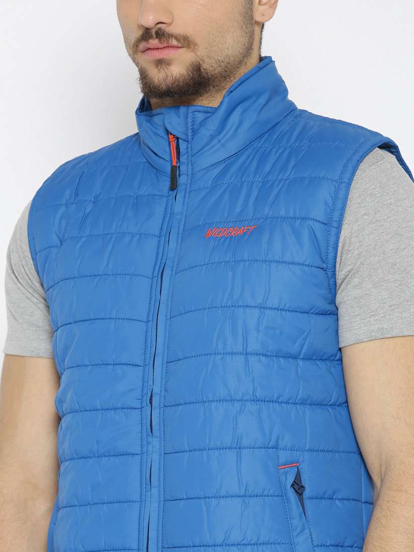 Buy Wildcraft Men Blue Sleeveless Padded Husky Vest 14 Jacket Jackets for Men 526954 Myntra