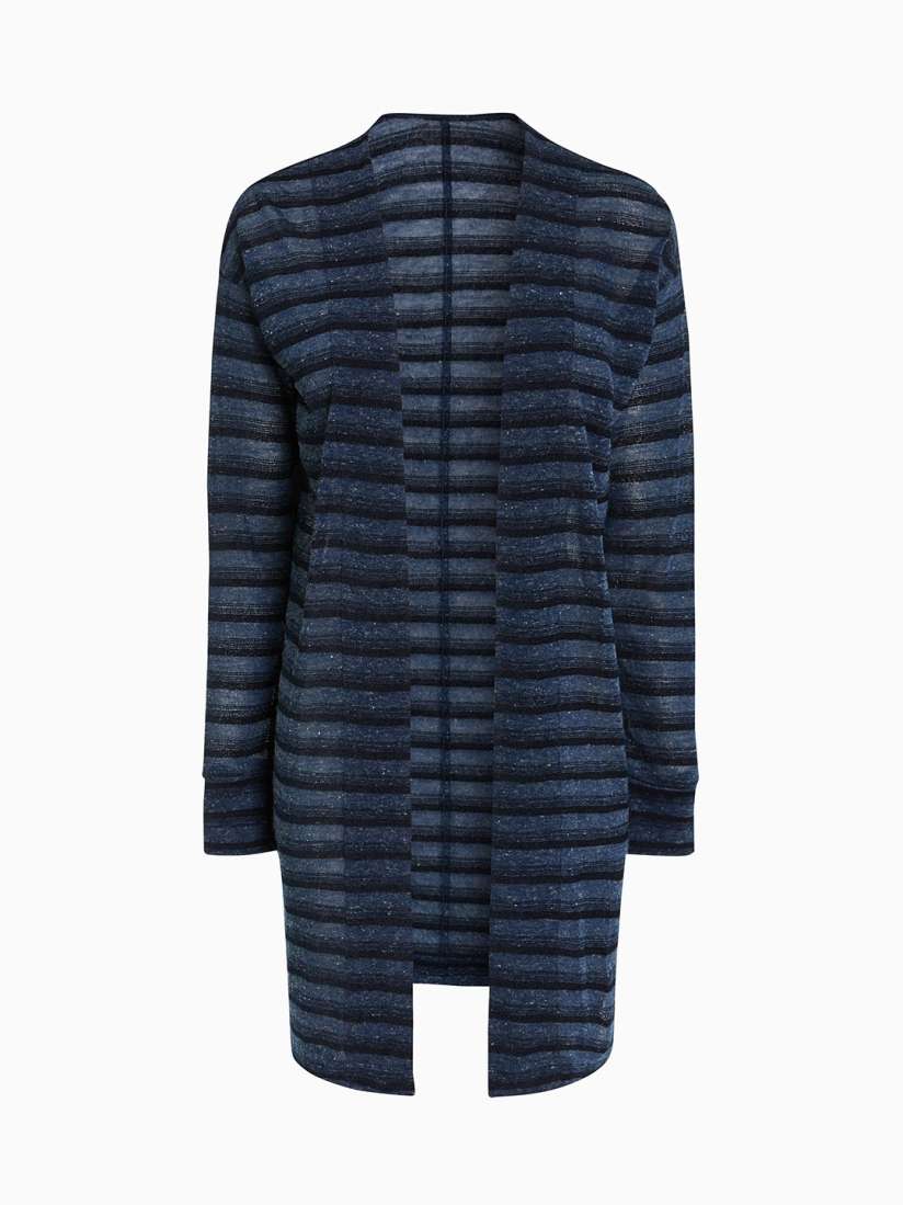 Buy next Navy Blue Striped Open Front Shrug Shrug for Women 5333612 Myntra