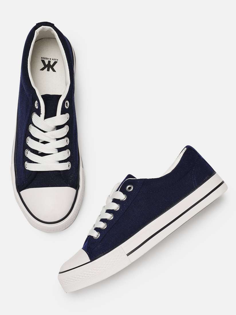 Buy Kook N Keech Women Navy Blue Sneakers Casual Shoes for Women 5350450 Myntra