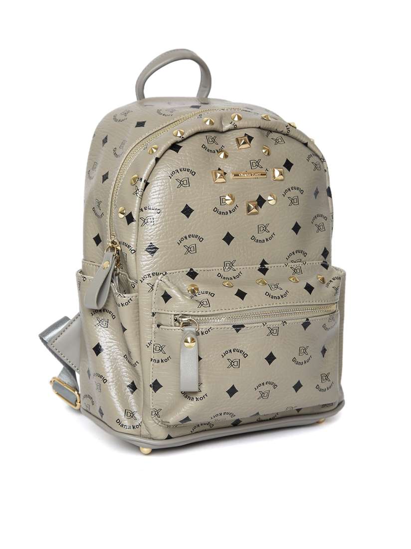 Buy Diana Korr Women Grey Printed Backpack Backpacks for Women 5356727 Myntra