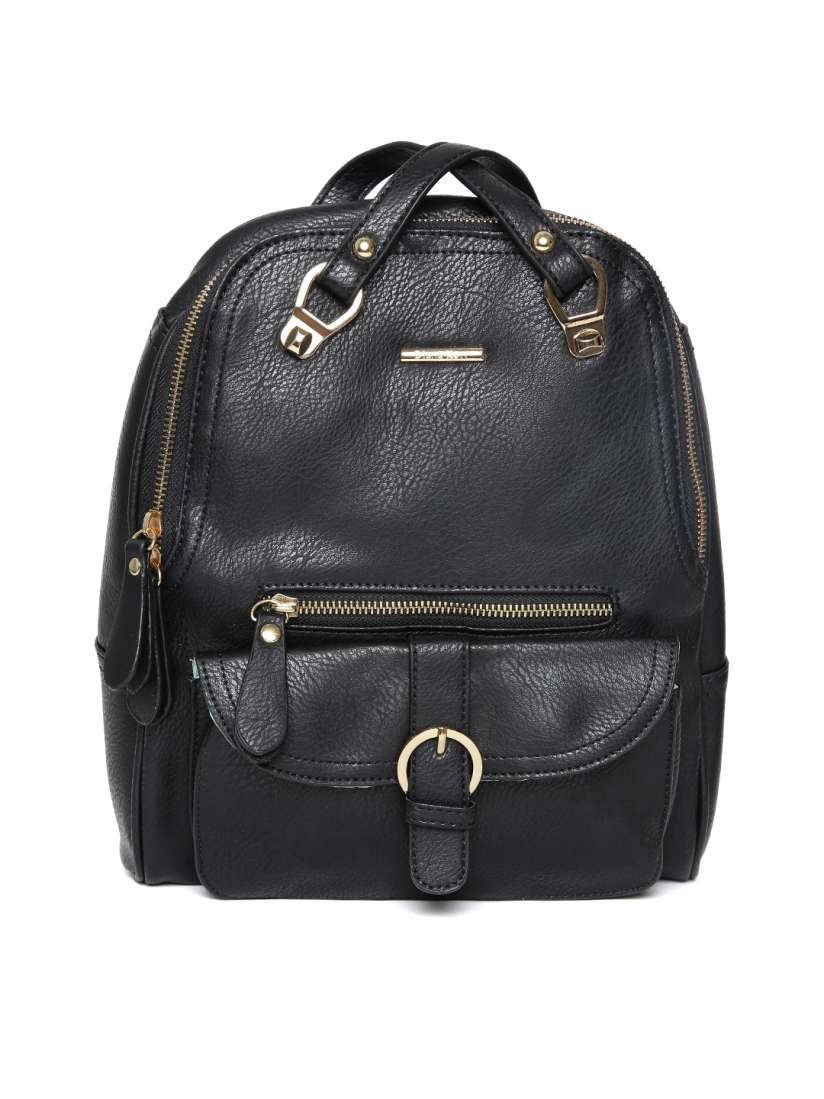 Buy Diana Korr Women Black Solid Backpack Backpacks for Women 5356791 Myntra