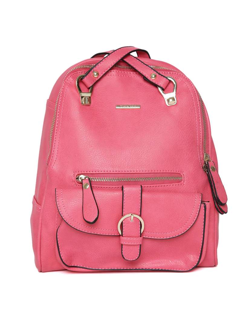 Buy Diana Korr Women Pink Solid Backpack Backpacks for Women 5356825 Myntra