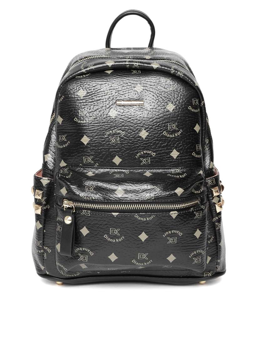 Buy Diana Korr Women Black Printed Backpack Backpacks for Women 5356841 Myntra