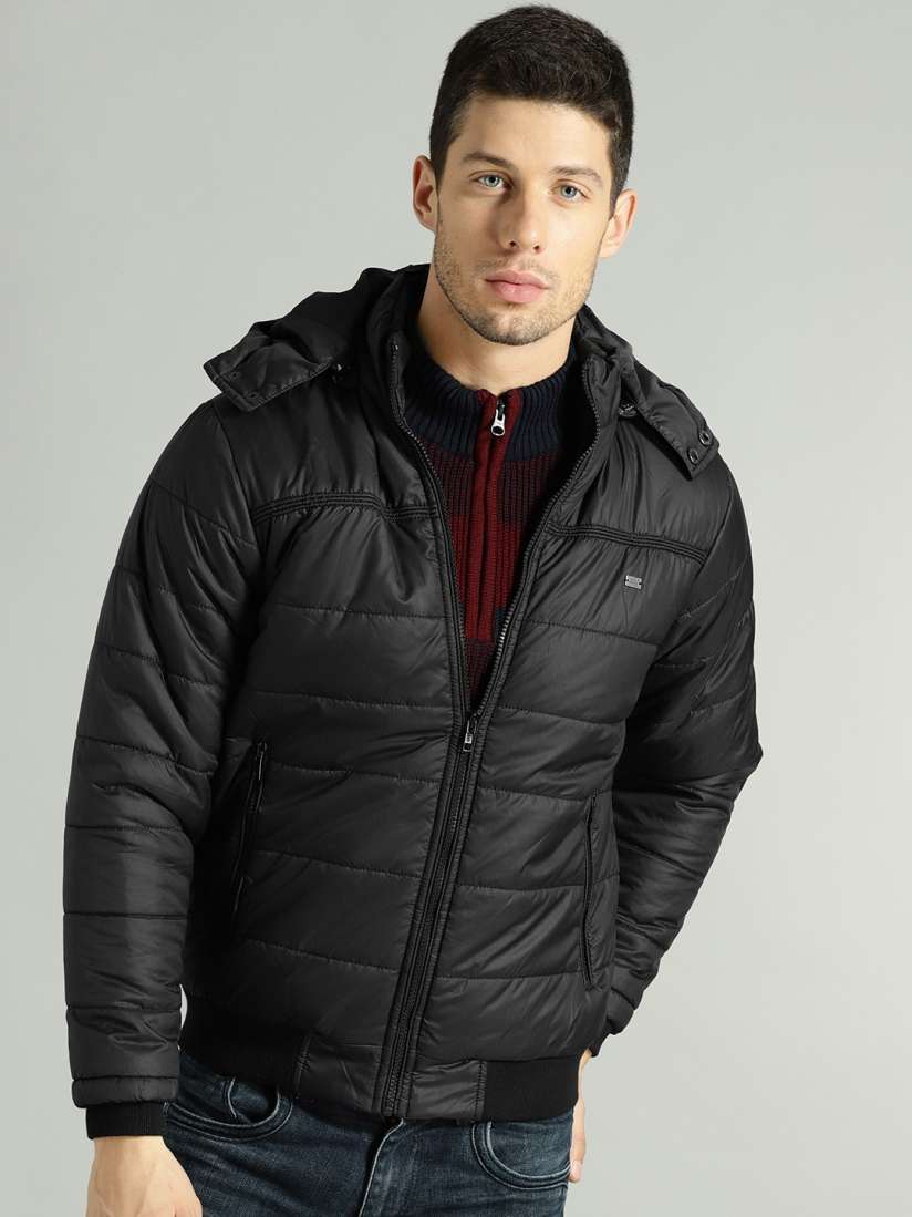 Buy Roadster Men Black Solid Padded Jacket Jackets for Men 5392213 Myntra
