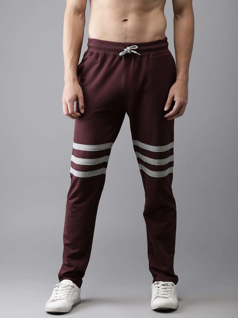 Maroon track pants 2025