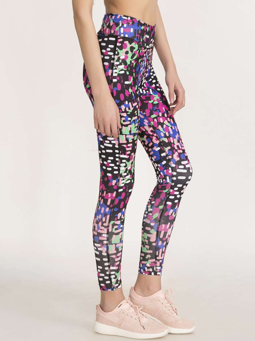 Buy Zelocity by Zivame Women Black Printed Ankle Length Skinny Fit Leggings Tights for Women 5417011 Myntra