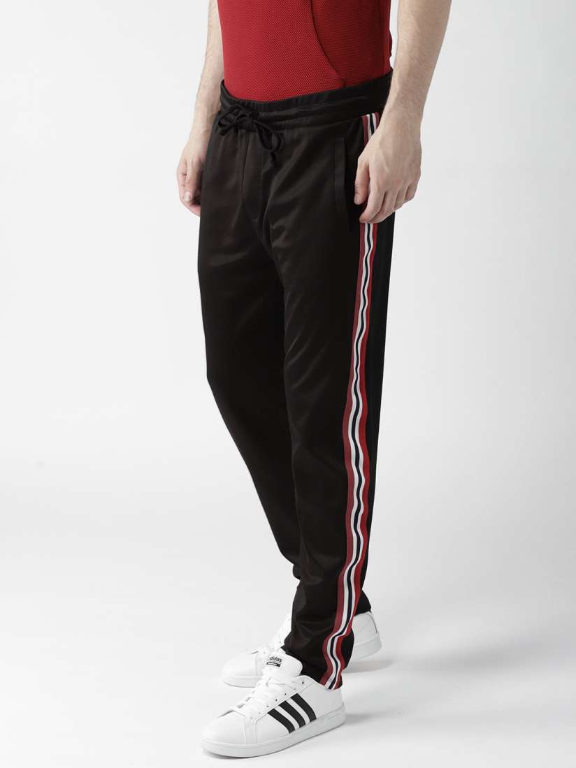 Buy FOREVER 21 Men Black Solid Track Pants Track Pants for Men 5424668 Myntra