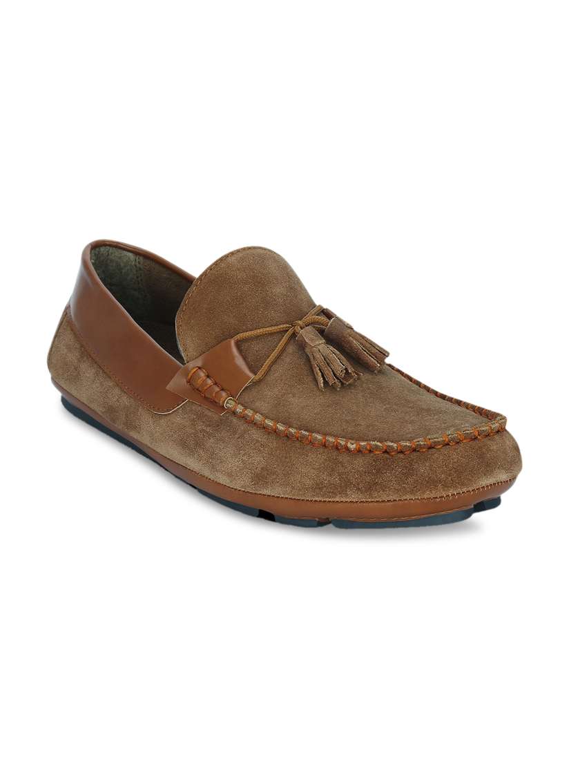 Buy Kielz Men Brown Suede Tassel Loafers Casual Shoes for Men 5425584 Myntra