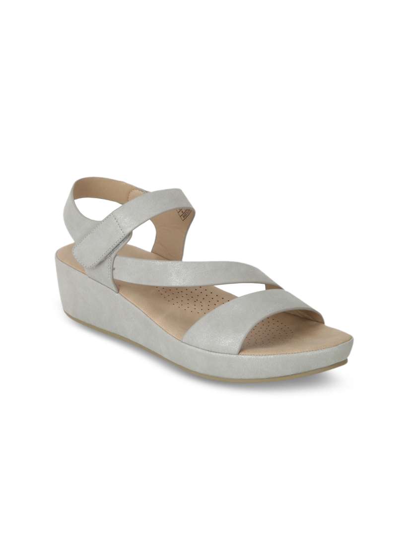 Buy Mode by Red Tape Women Grey Solid Sandals Heels for Women 5435430 Myntra