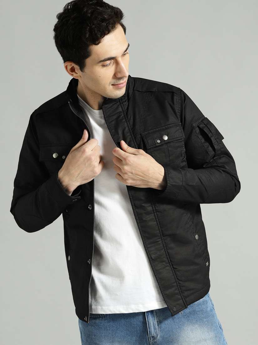 Buy Roadster Men Black Solid Tailored Jacket Jackets for Men 5453179 Myntra
