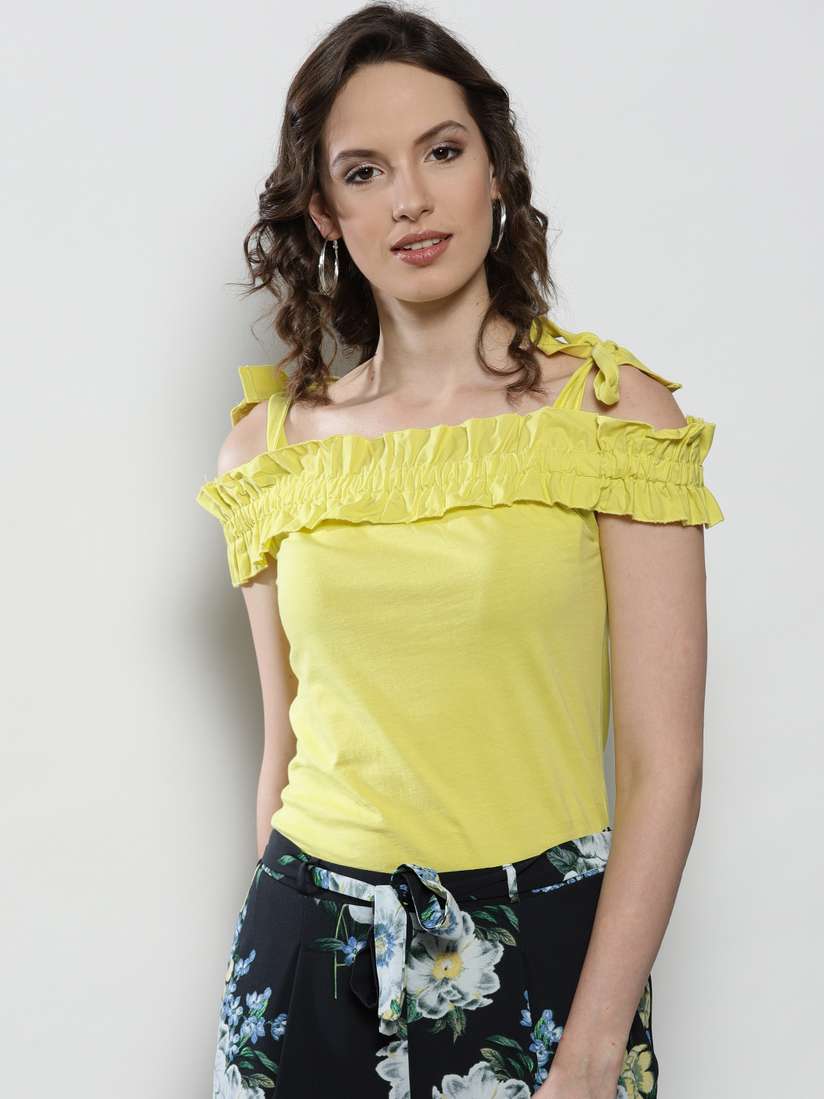 yellow tops dorothy perkins