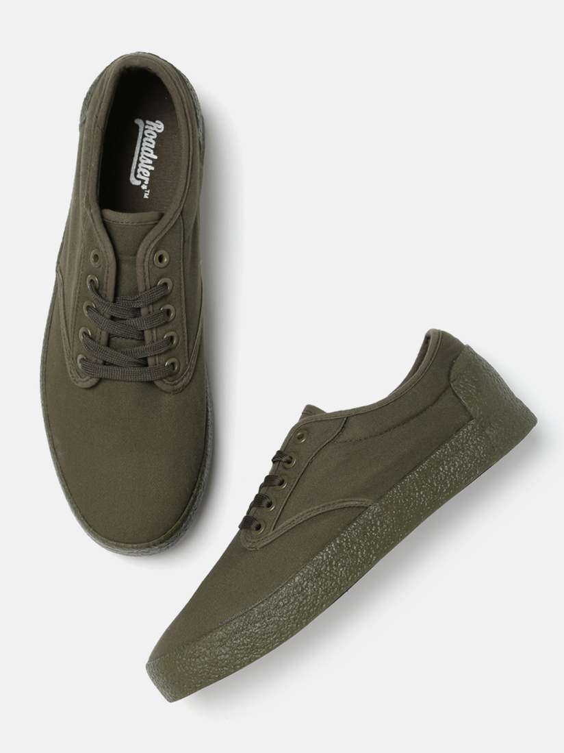Buy Roadster Men Olive Green Sneakers Casual Shoes for Men 5497620 Myntra