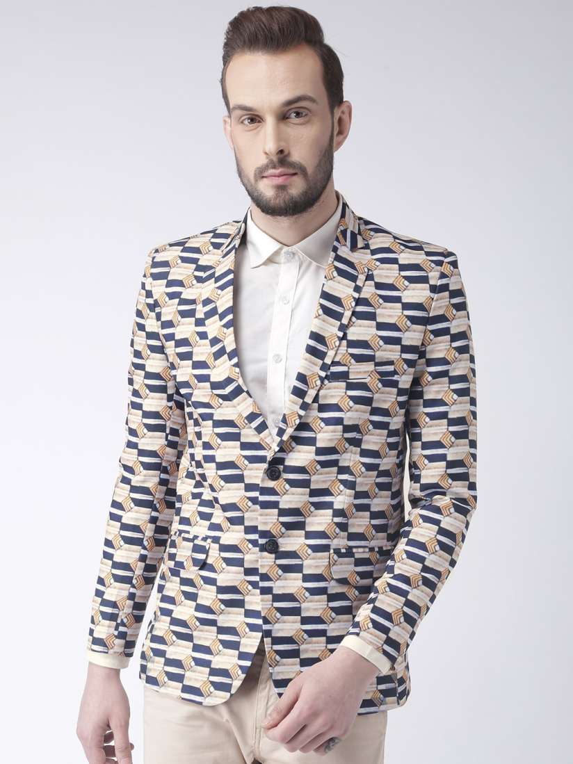 Printed blazer men clearance