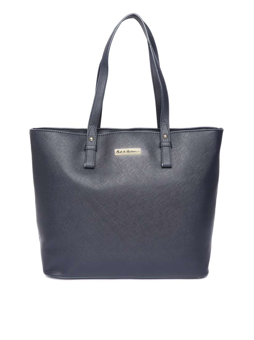 Buy Mast Harbour Navy Blue Solid Shoulder Bag Handbags for Women 5563440 Myntra