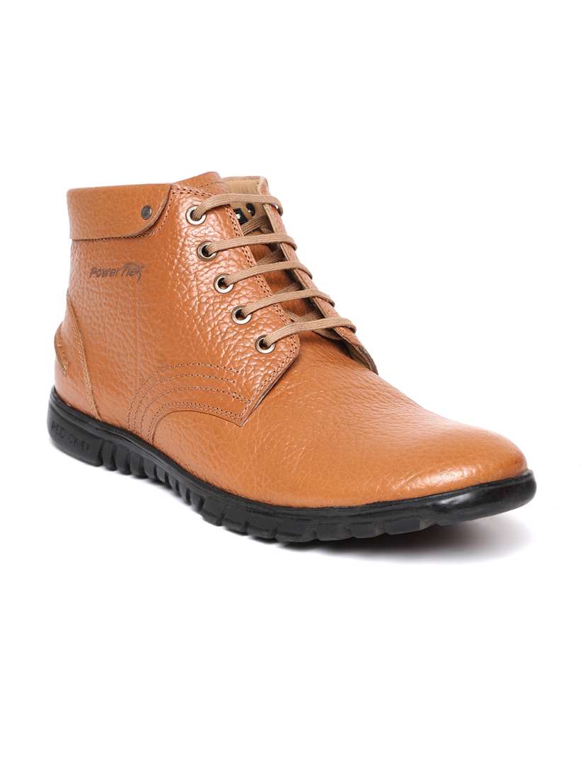 Buy Red Chief Men Tan Brown Leather Flat Boots Casual Shoes for Men 5566256 Myntra