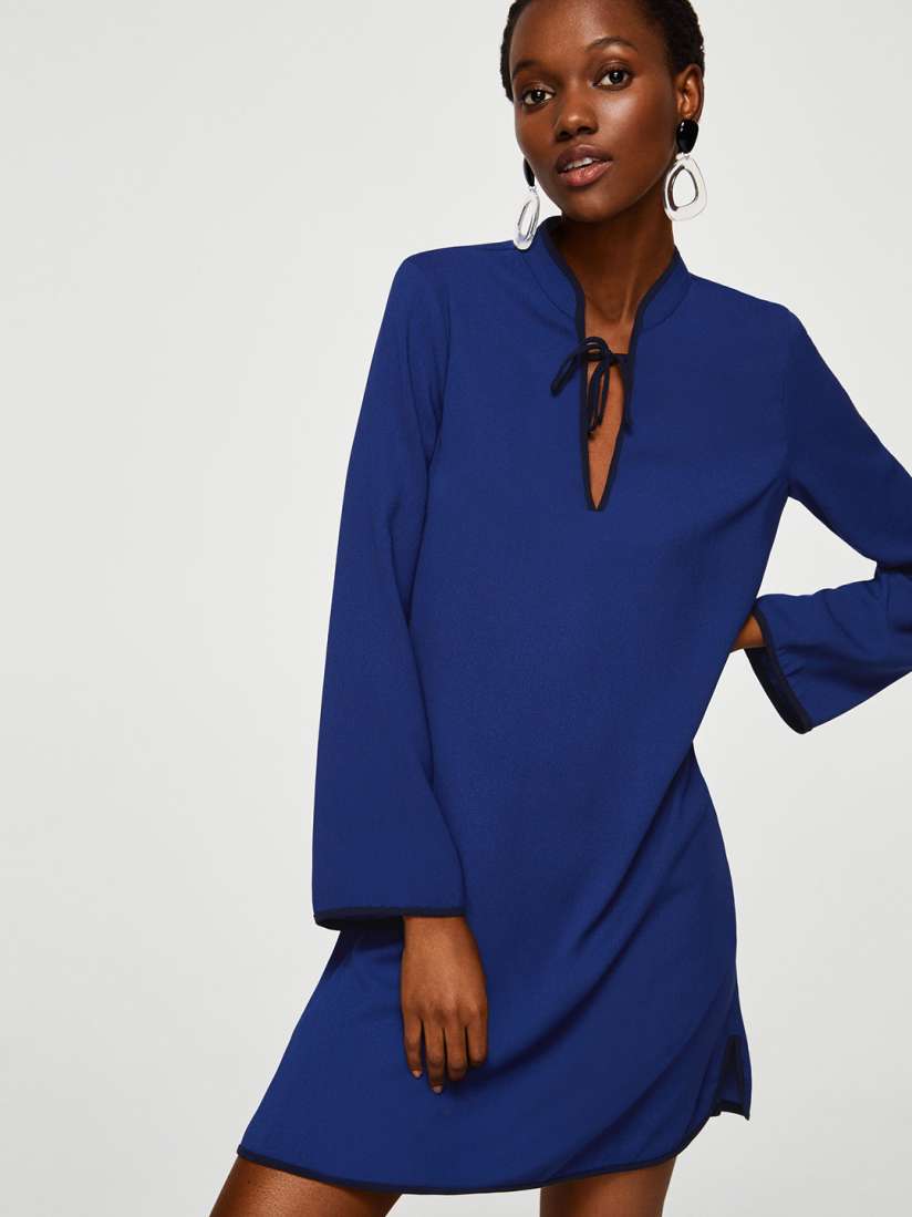 Mango navy dress online