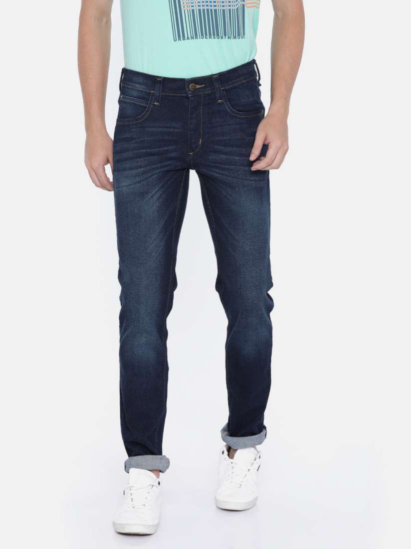 Buy Lee Men Blue Bruce Skinny Tapered Fit Low Rise Clean Look Jeans Jeans for Men 5568524 Myntra