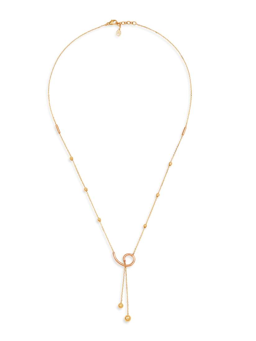 Buy Mia by Tanishq 14KT Yellow Gold Pendant and Chain Necklace Gold for Women 5569668 Myntra