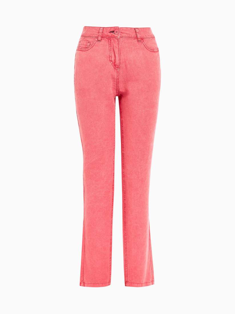 Buy next Women Pink Regular Fit Solid Regular Trousers Trousers for Women 5569986 Myntra