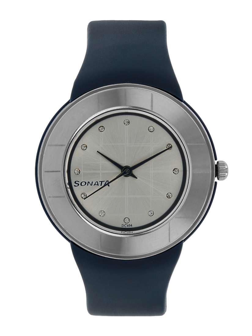 Sonata ladies watch leather belt top
