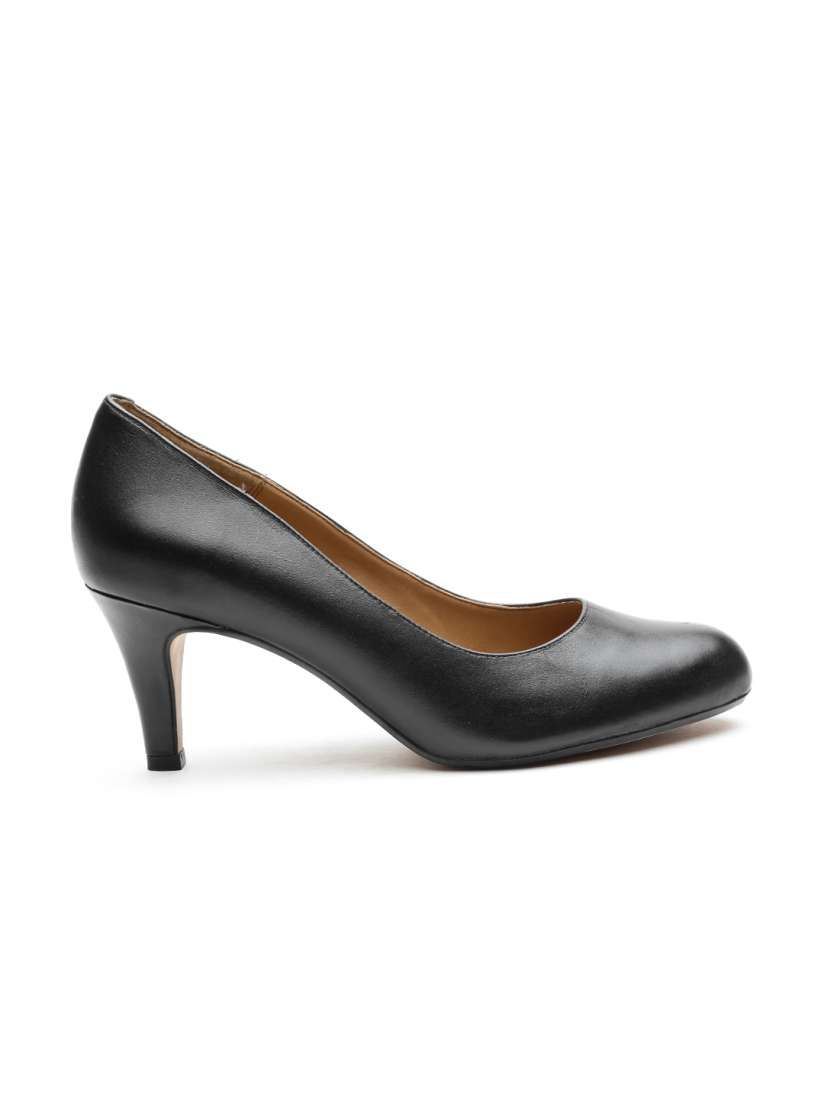 Buy Clarks Women Black Leather Pumps Heels for Women 558188 Myntra