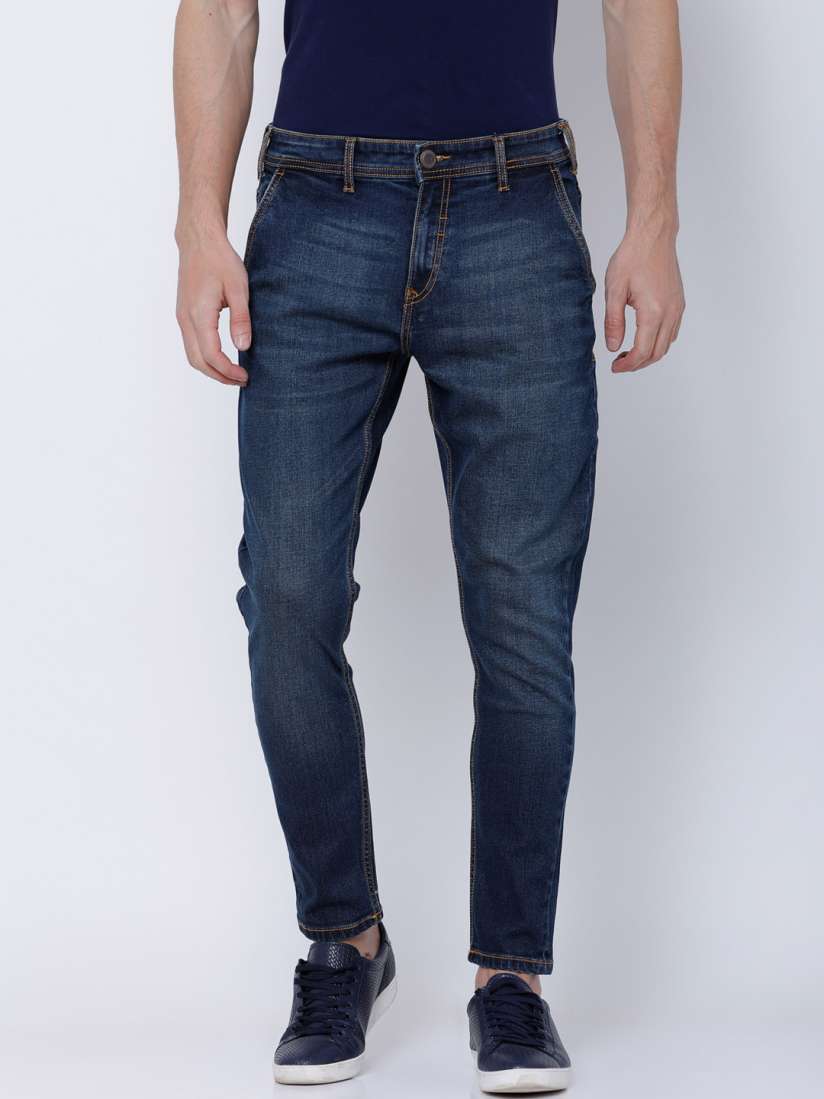Buy LOCOMOTIVE Men Blue Slim Fit Mid Rise Clean Look Stretchable Jeans Jeans for Men 5613376 Myntra