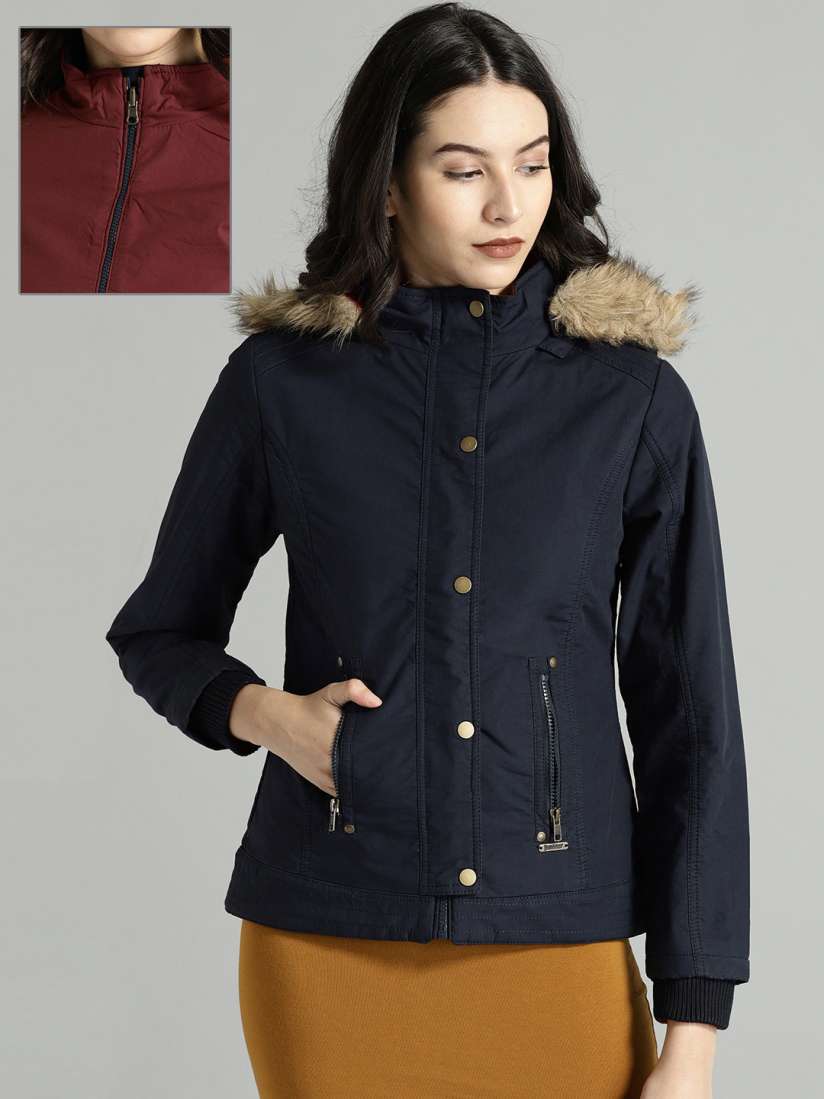 Women reversible parka outlet