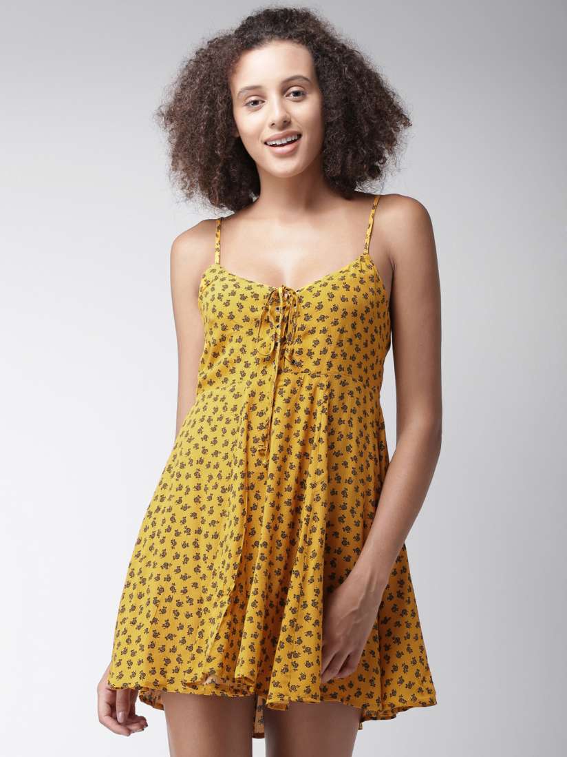 Forever 21 mustard dress sales