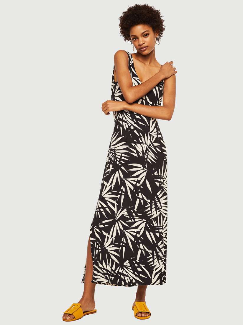 Mango printed long dress outlet