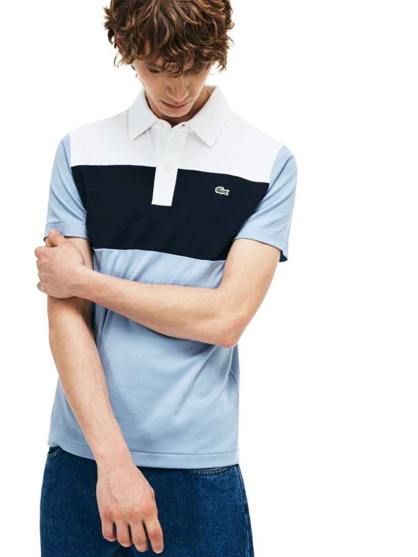 Buy Lacoste Men Blue 85th Anniversary Limited Edition Interlock Polo Tshirts for Men 5651048 Myntra