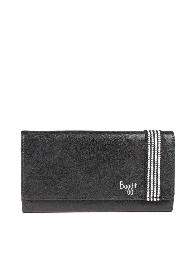 Buy Baggit Women Black Solid Three Fold Wallet Wallets for Women 5660882 Myntra