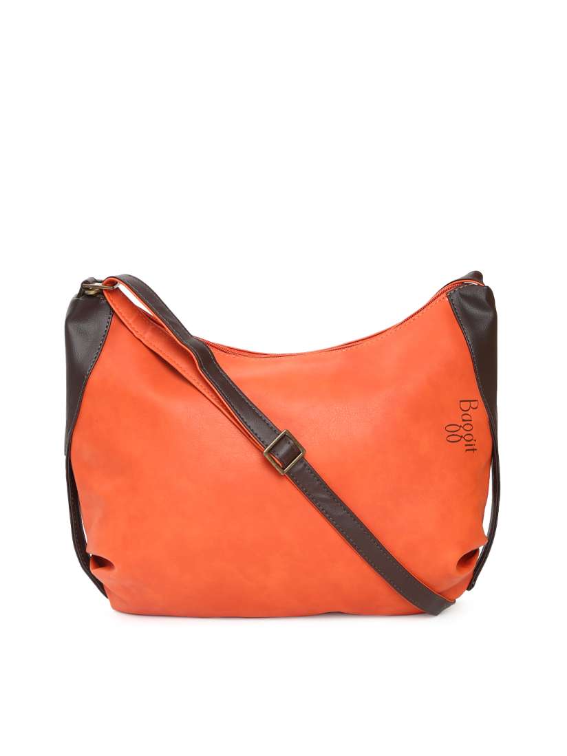 Baggit orange sling bag cheap