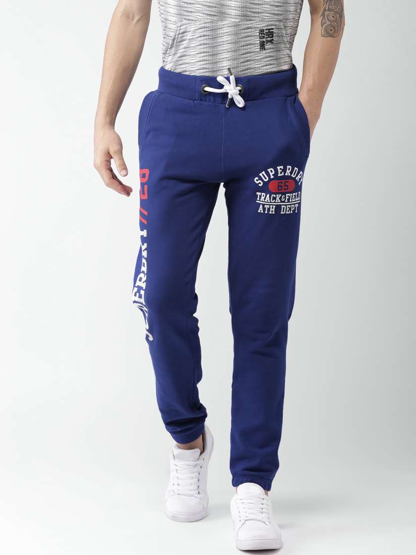 Superdry blue joggers hot sale
