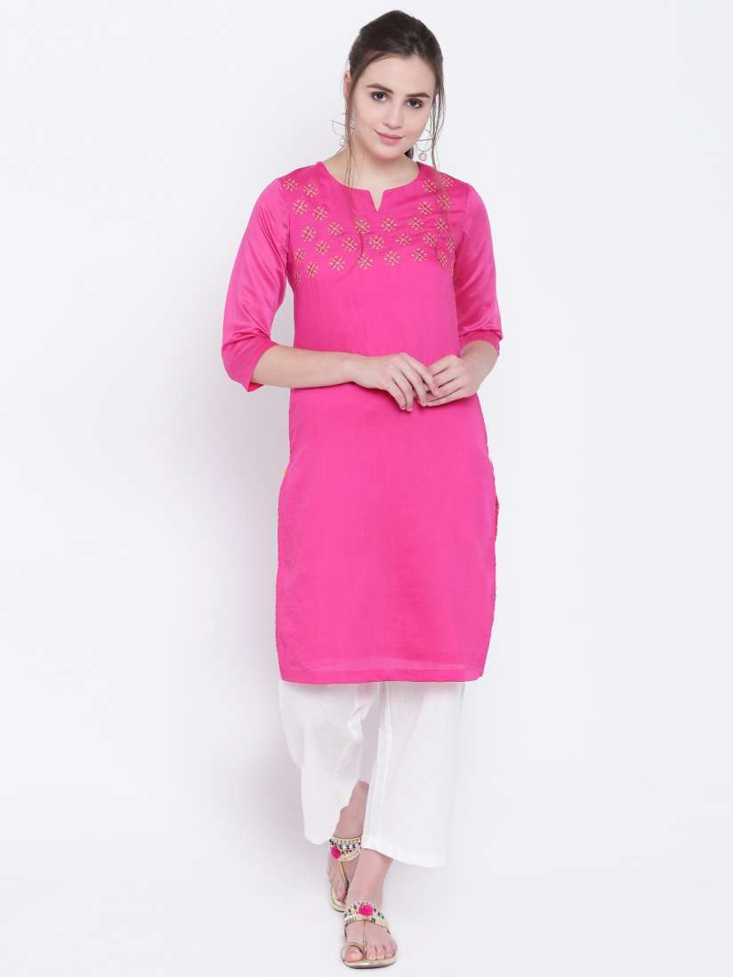 Buy Rangriti Women Assorted Yoke Design Straight Kurta Kurtas for Women 5702561 Myntra