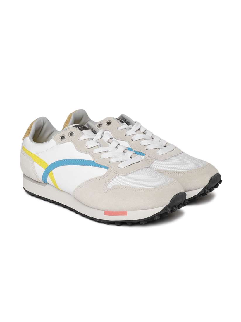 Buy GAS Men White and Beige SAGAN NYX Sneakers Casual Shoes for Men 5706439 Myntra