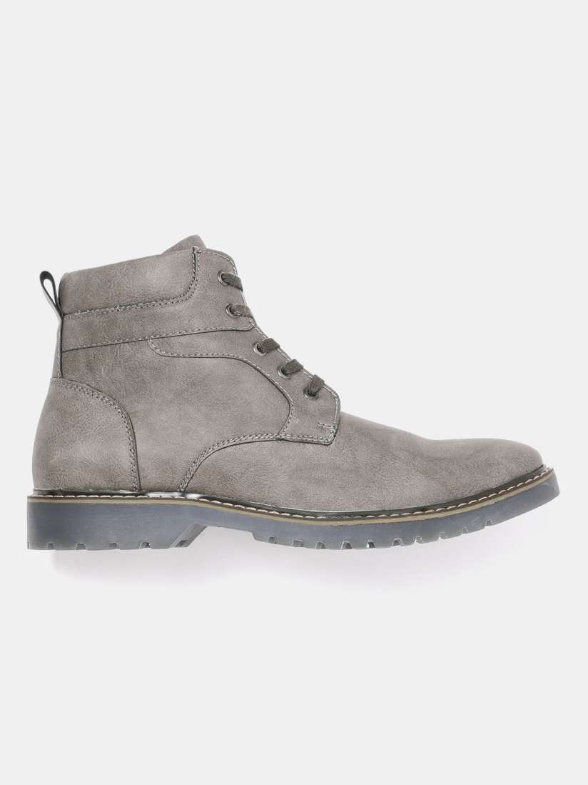 Flat grey boots on sale