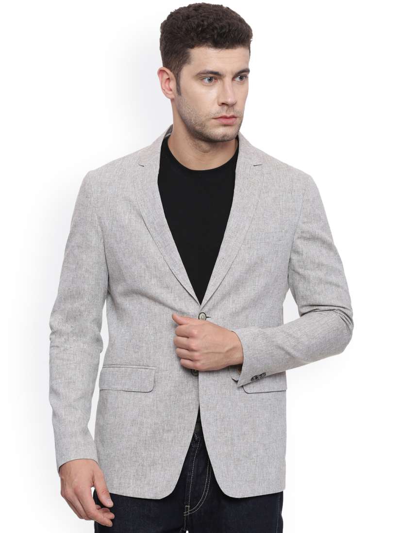 Peter england grey blazer discount