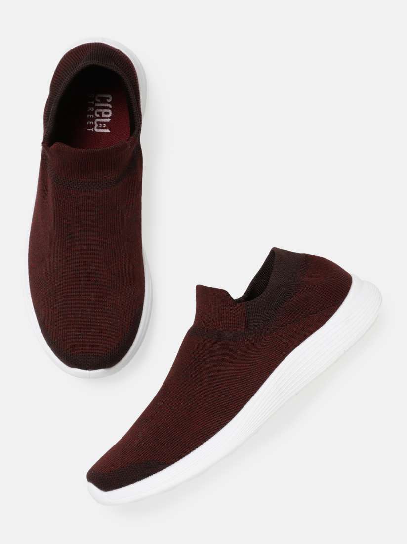 Buy Crew STREET Men Maroon Slip On Sneakers Casual Shoes for Men 5793344 Myntra