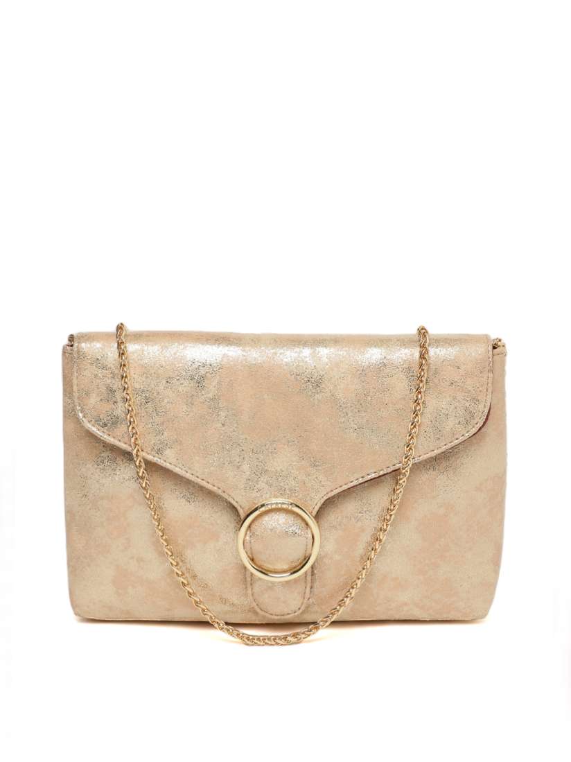 Buy Caprese Gold Toned Textured Sling Bag Handbags for Women 5795314 Myntra
