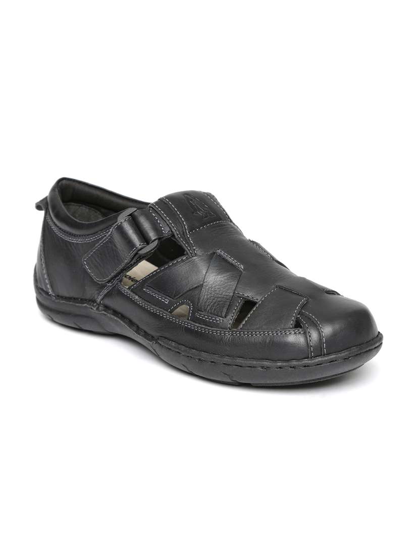 Buy Hush Puppies Men Black Leather Fisherman Sandals Sandals for Men 5801787 Myntra