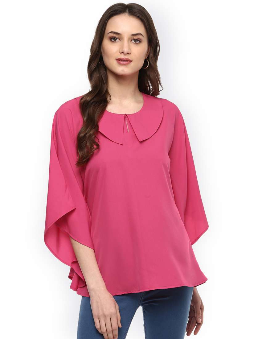 Buy MABISH by Sonal Jain Women Pink Solid A Line Top Tops for Women 5816909 Myntra