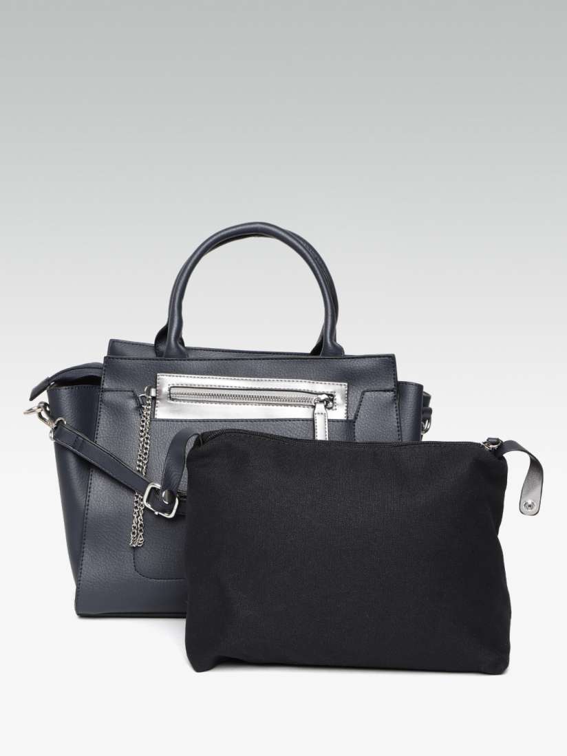 Buy DOROTHY PERKINS Navy Blue Solid Handheld Bag with Pouch Purse Handbags for Women 5831338 Myntra
