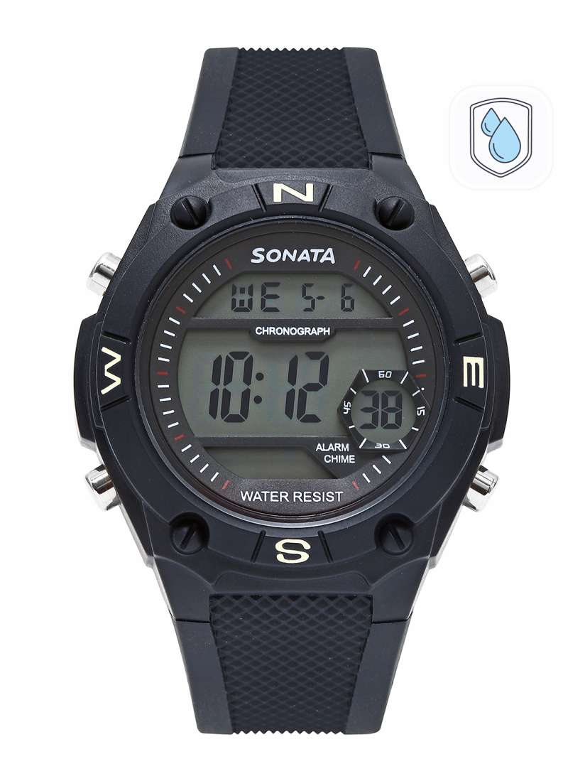 Buy Sonata Men Ocean Series Black Digital Watch 77033PP04 Watches for Men 584097 Myntra