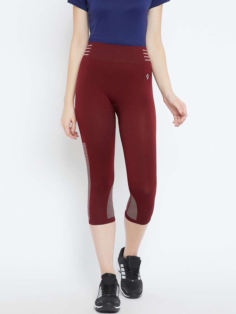 Buy C9 AIRWEAR Women Maroon Capris Capris for Women 5872490 Myntra