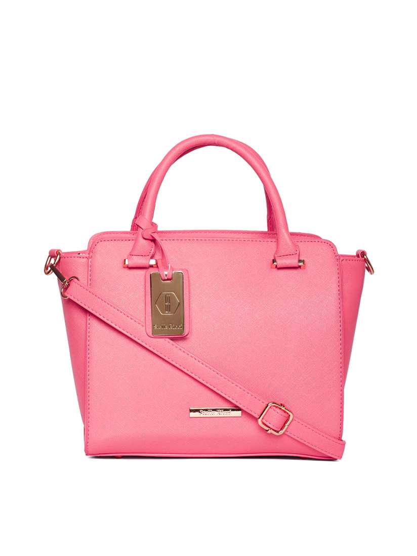 Buy Stella Ricci Pink Solid Handheld Bag Handbags for Women 5872668 Myntra