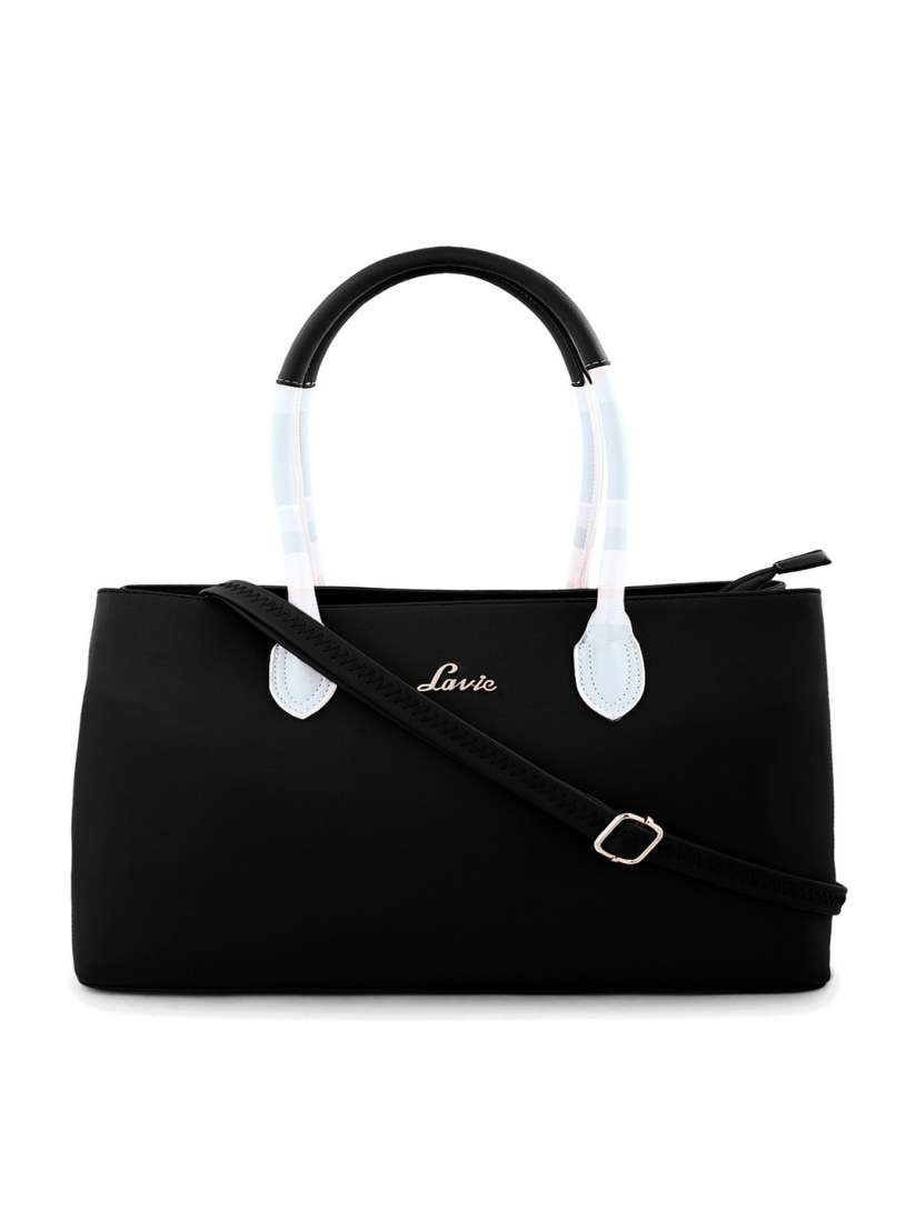 Buy Lavie Black Solid Satchel Handbags for Women 5901256 Myntra