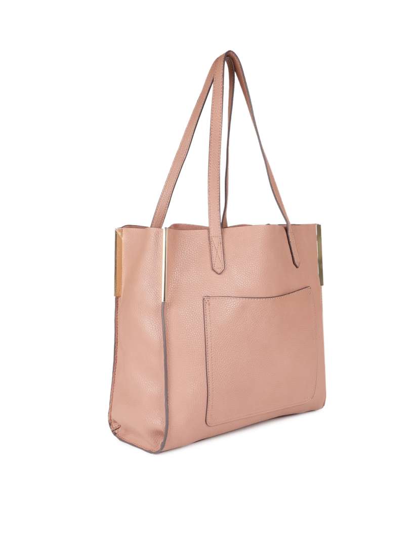 Buy Steve Madden Dusty Pink Solid Tote Bag With Pouch Handbags for Women 5909979 Myntra