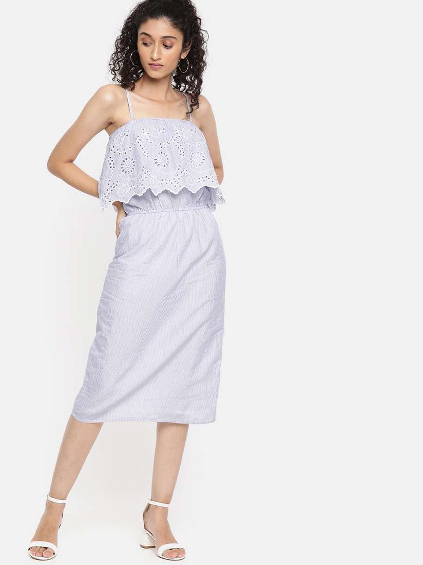 Ladies Dresses Only Striped Dress Buy ONLY Women Lavender White